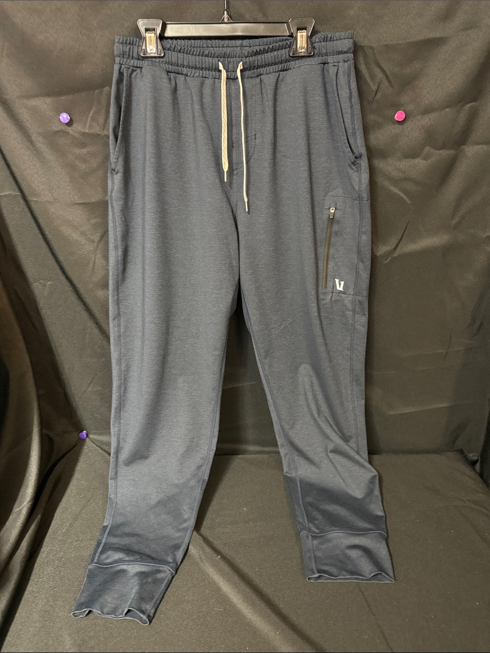 Vuori Navy Drawstring Performance Joggers